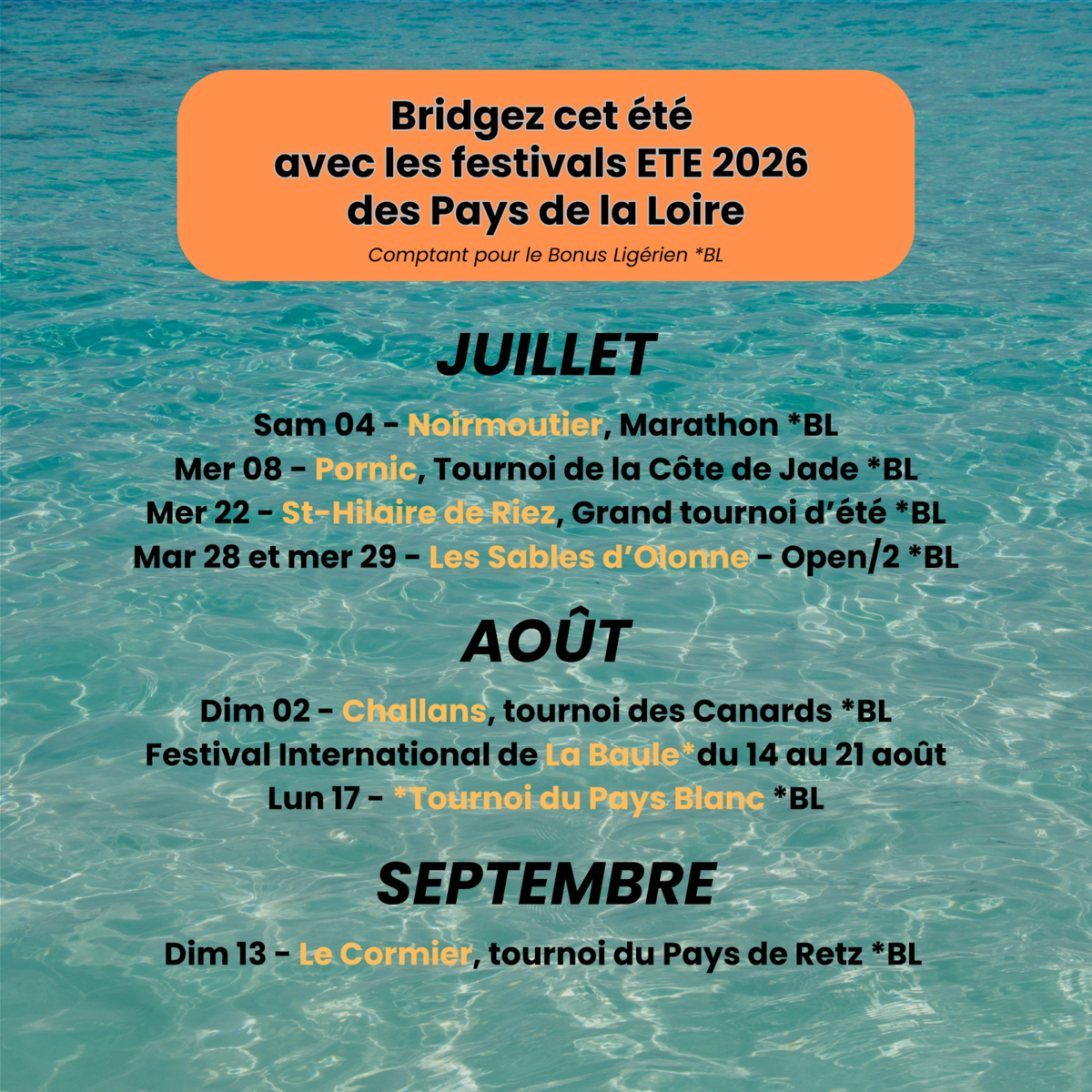 Bridgez cet été !